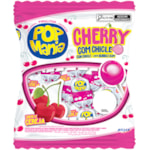 Pirulito Pop Mania Cherry Com Chicle 500g