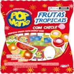 Pirulito Pop Mania Frutas Tropicais Com Chicle 500g