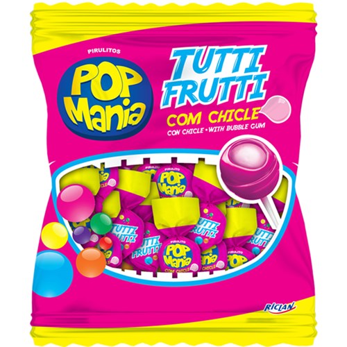 Pirulito Pop Mania Tutti Frutti 50 unidades - Destro