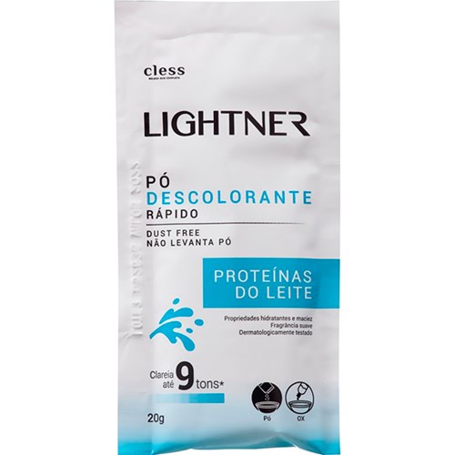 Pó Descolorante Lightner Proteínas do Leite 20g