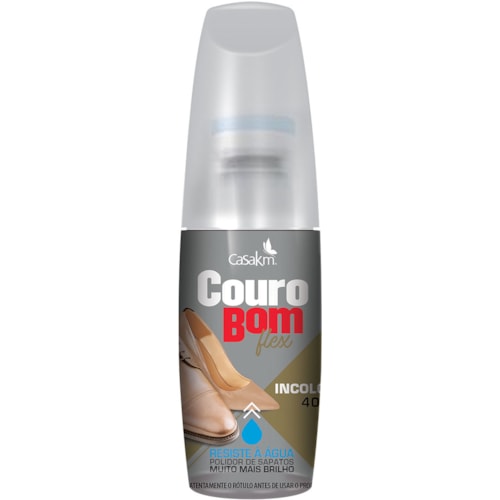 Polidor de Sapatos Couro Bom Casa KM Incolor 40ml