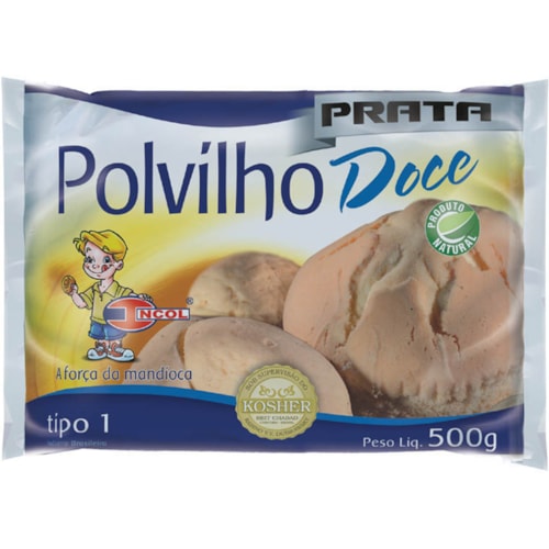 Polvilho Doce Prata Pacote Com 500g