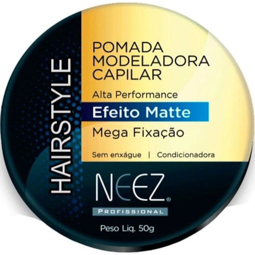 Pomada Modeladora Capilar Neez Hairstyle Efeito Matte 50g