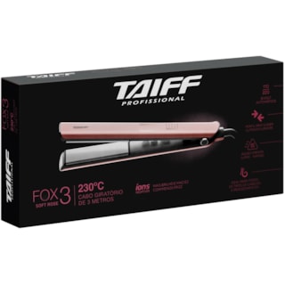 Prancha Taiff Fox Soft Rose 3 Bivolt