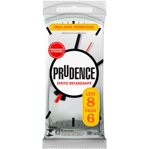 Preservativo Prudence Efeito Retardante Leve 8 Pague 6