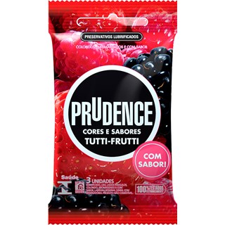 Preservativo Prudence Tutti Frutti 3 Unidades