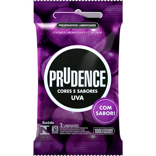 Preservativo Prudence Uva 3 Unidades