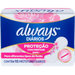 Protetor Diário Always Diários com Perfume 15Un
