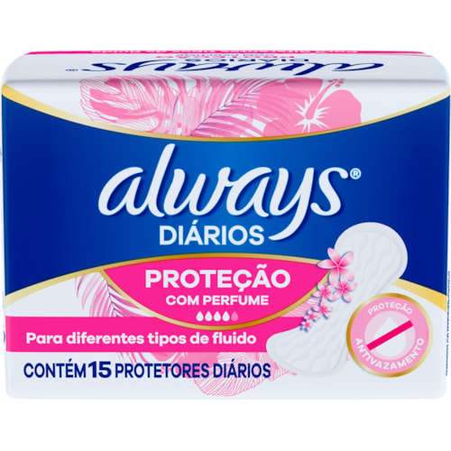Protetor Diário Always Diários com Perfume 15Un
