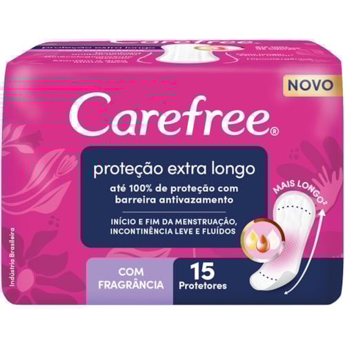 Protetor Diário Carefree Sem Abas Extra Longo 35Un