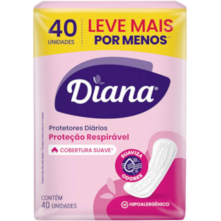 Protetor Diário Diana Suave 40Un Promo