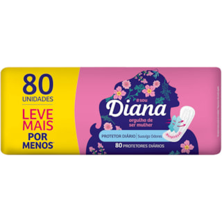Protetor Diário Diana Suave 80Un Promo