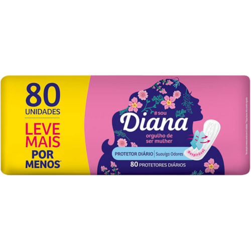 Protetor Diário Diana Suave 80Un Promo