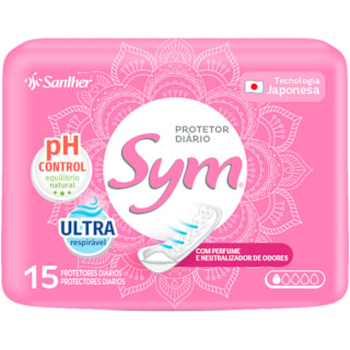 Protetor Diário Sym Com Perfume 15Un