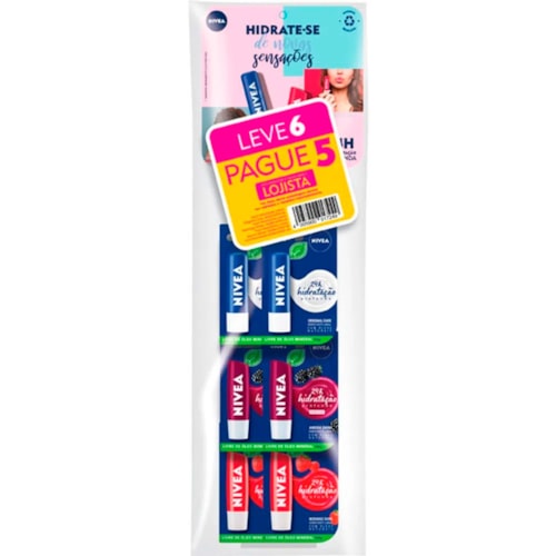 Protetor Labial Nivea 4,8g Leve 6 Pague 5