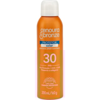 Protetor Solar Cenoura e Bronze Aerossol FPS30 200ml