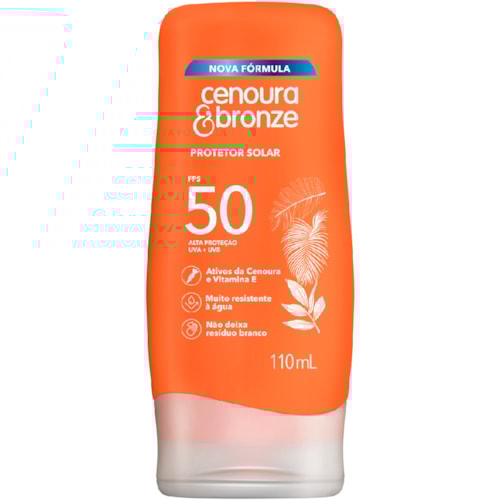 Protetor Solar Cenoura & Bronze FPS50 110ml