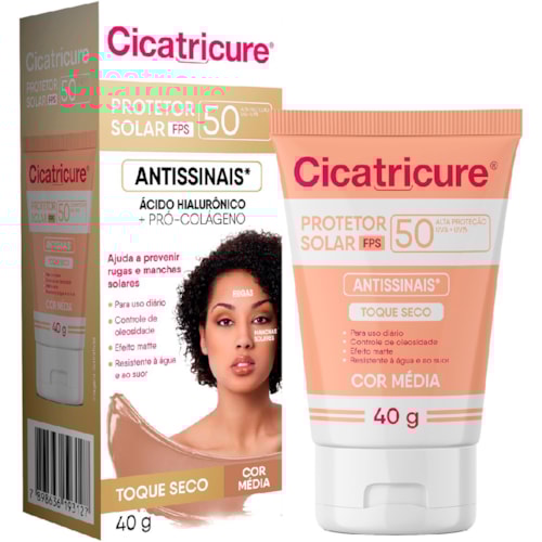 Protetor Solar Cicatricure Cor Média FPS50 40g