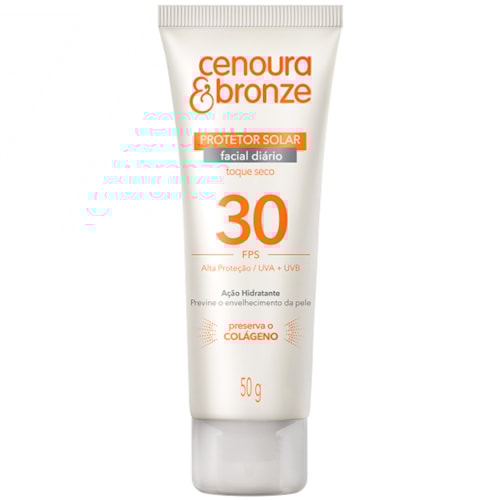 Protetor Solar Facial Cenoura&Bronze FPS30 50g