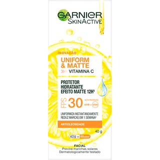 Protetor Solar Facial Garnier FPS30 Matte 12 Horas 40g