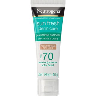 Protetor Solar Facial Neutrogena Sun Fresh Pele Morena FPS70 - 40g