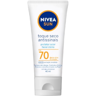 Protetor Solar Facial Nivea Toque Seco Antissinais FPS70 40ml