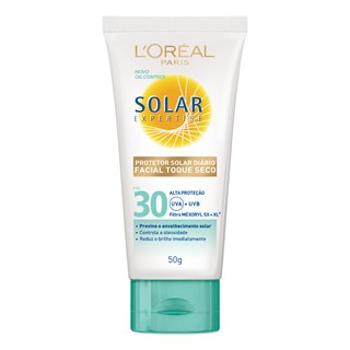 Protetor Solar L'Oréal Facial Solar Expertise Toque Seco FPS30 50g