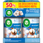 Purificador de Ar Bom Ar Flor de Algodão 2Un 250ml Promo
