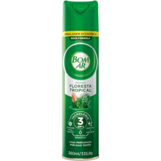 Purificador de Ar Bom Ar Floresta Tropical Aerossol 360ml Promo