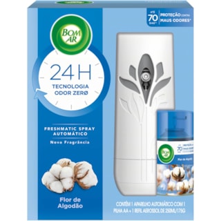 Purificador de Ar Bom Ar Freshmatic Flor de Algodão 250ml
