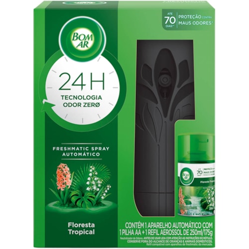 Purificador de Ar Bom Ar Freshmatic Floresta Tropical 250ml