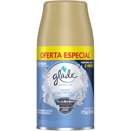 Purificador de Ar Glade Toque de Maciez Spray Automatic Refil 269ml