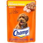 Ração Champ Frango Para Adultos Sachet 85g