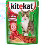Ração Kitekat Adulto Sabor Carne Ao Molho Sachet 70g