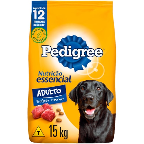 Ração Pedigree para Cães Adultos Sabor Carne 15kg