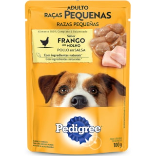 Ração Úmida Pedigree Sachê Frango ao Molho para Cães Adultos 100g