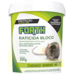 Raticida Forth em Bloco Isca 10 Blocos de 20g