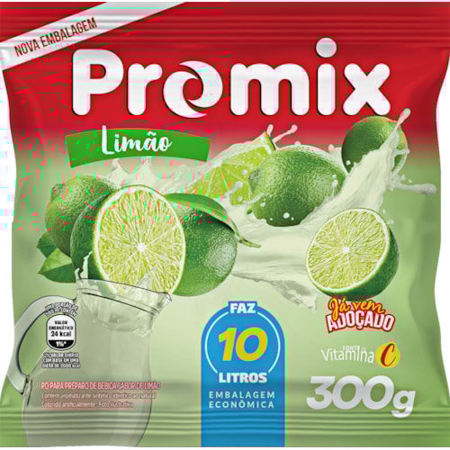 Refresco em Pó Promix Limão 10L 300g