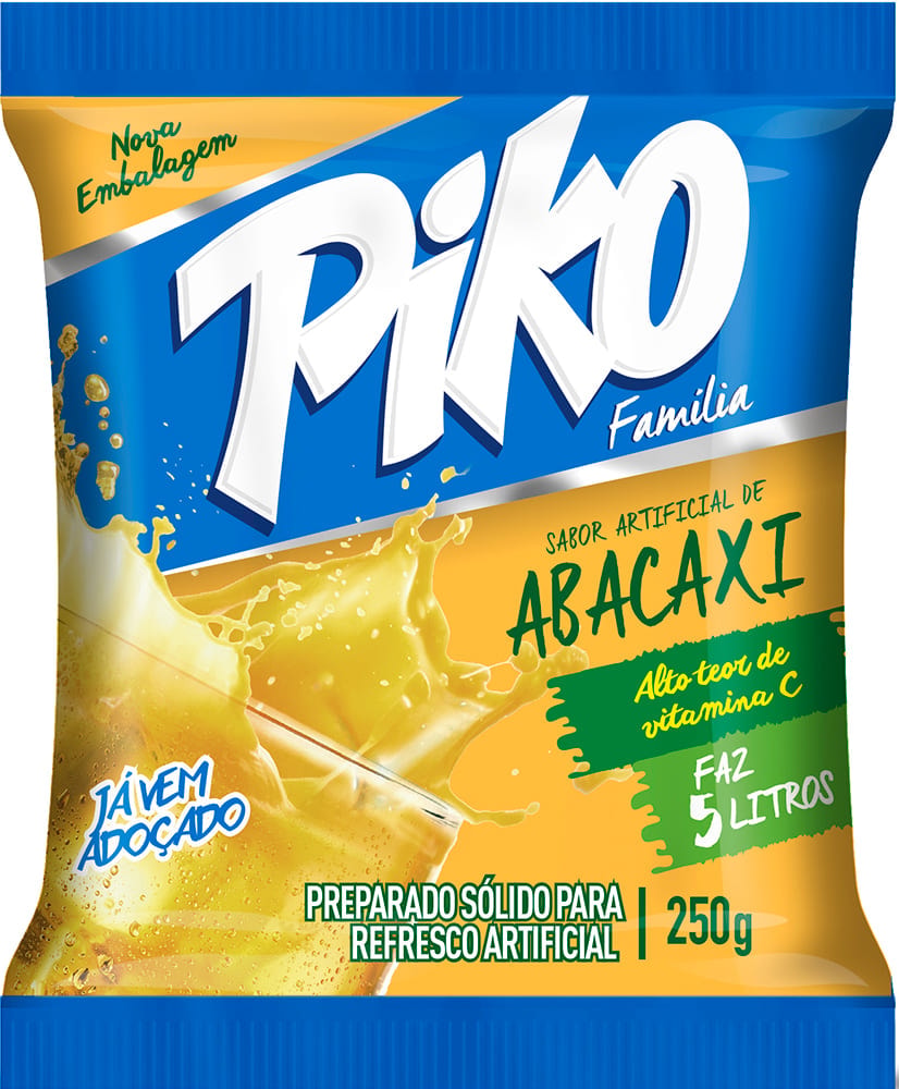 ◆pikoです◆ Refresco Piko Família Abacaxi 250g - Destro