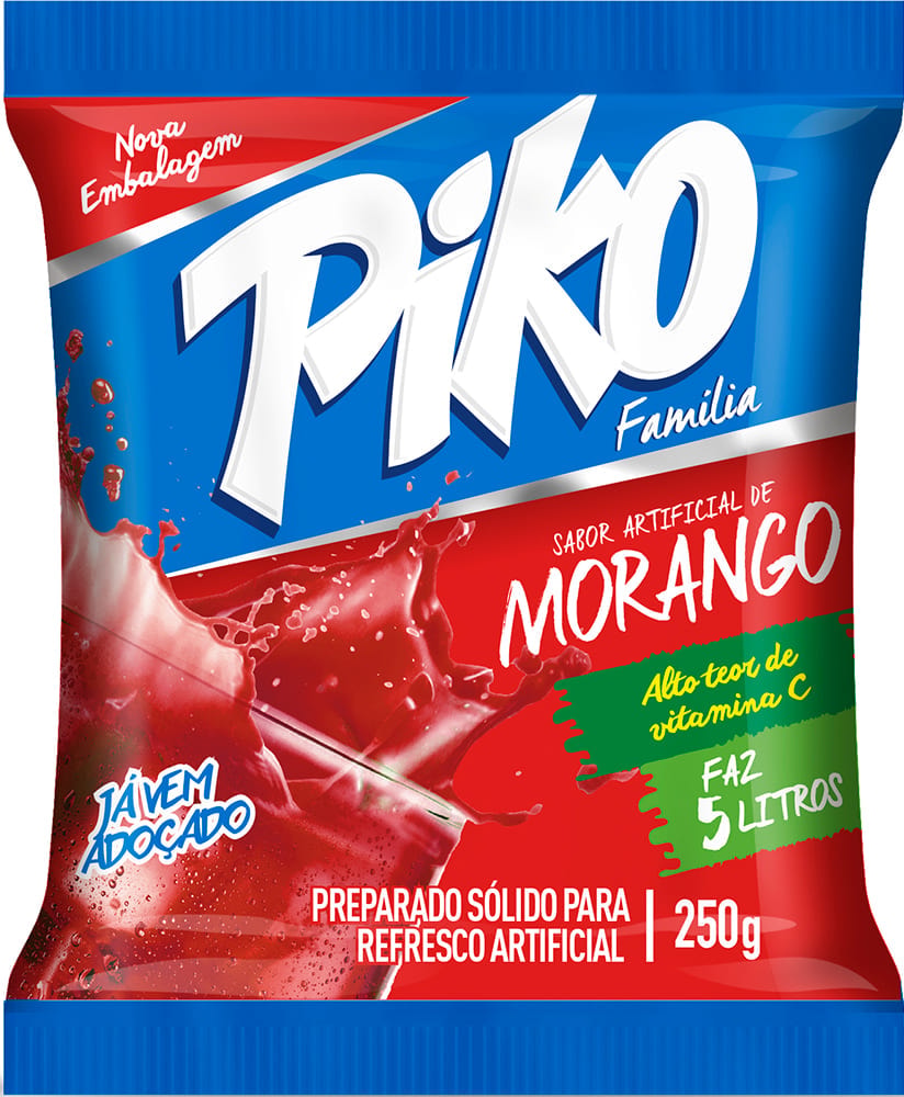 Refresco Piko Família Morango 250g - Destro