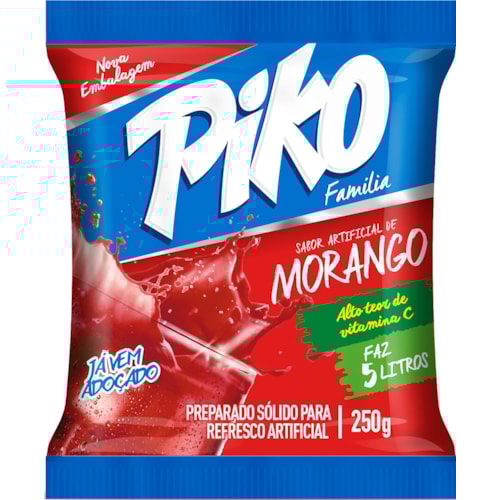 Refresco Piko Família Morango 250g