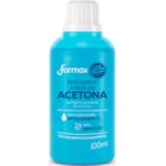 Removedor de Esmaltes Acetona Farmax 100ml