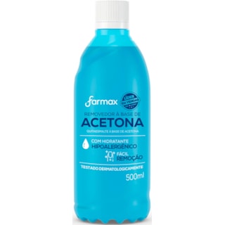 Removedor de Esmaltes Acetona Farmax 500ml