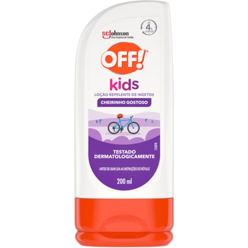 Repelente OFF Kids Loção Cheirinho Gostoso 200ml