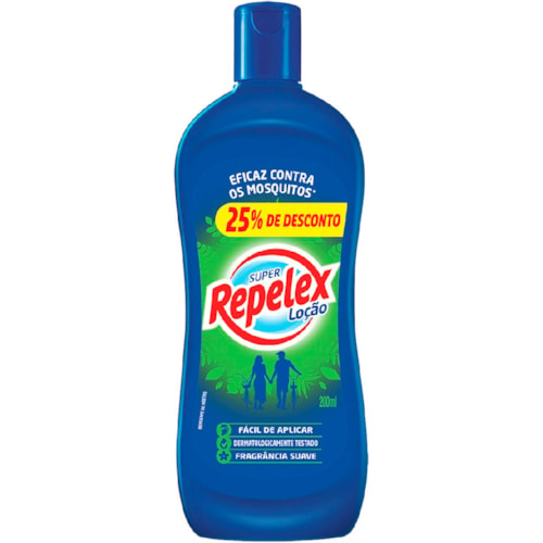 Repelente Super Repelex Loção 25% Desconto 200ml