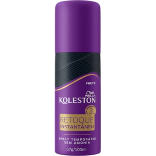 Retoque Instantâneo Spray Koleston Preto 100m