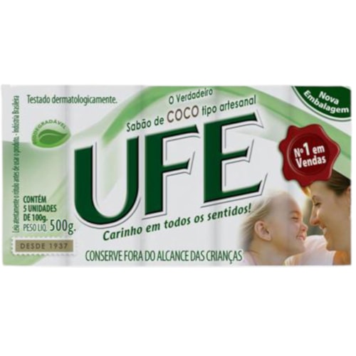 Sabão de Coco Ufe em Barra 100g