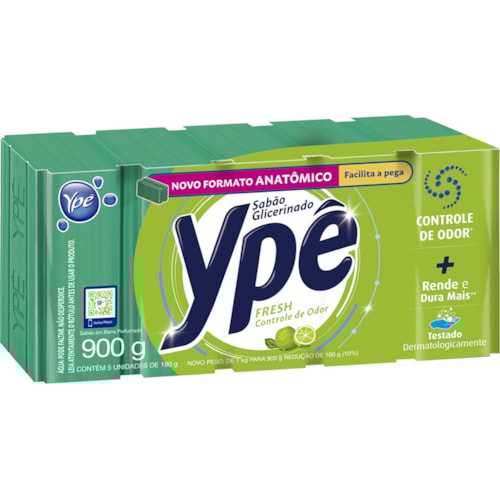 Sabão em Pedra Ypê Verde Fresh 5X160g