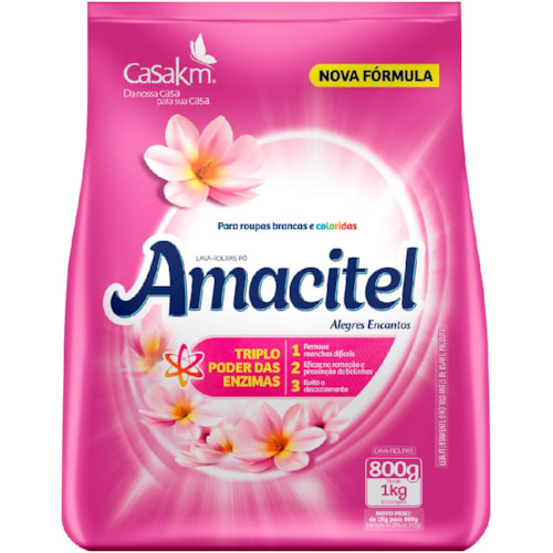 Sabão em Pó Amacitel Alegres Encantos 800g