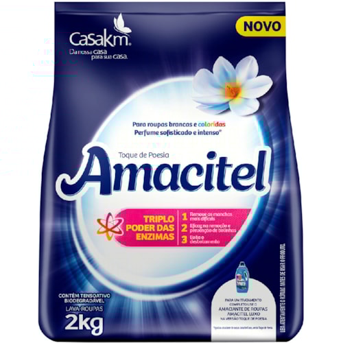 Sabão em Pó Amacitel Toque de Poesia Sachet 2kg